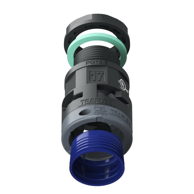 TEAFLEX - RACC.NERO IP68 SM17 PG13,5 U8BSM17P13