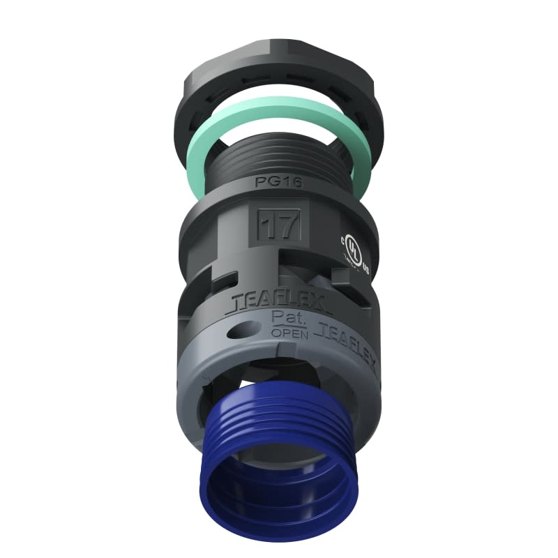 TEAFLEX - RACC.NERO   IP68 SM17  PG16 U8BSM17P16