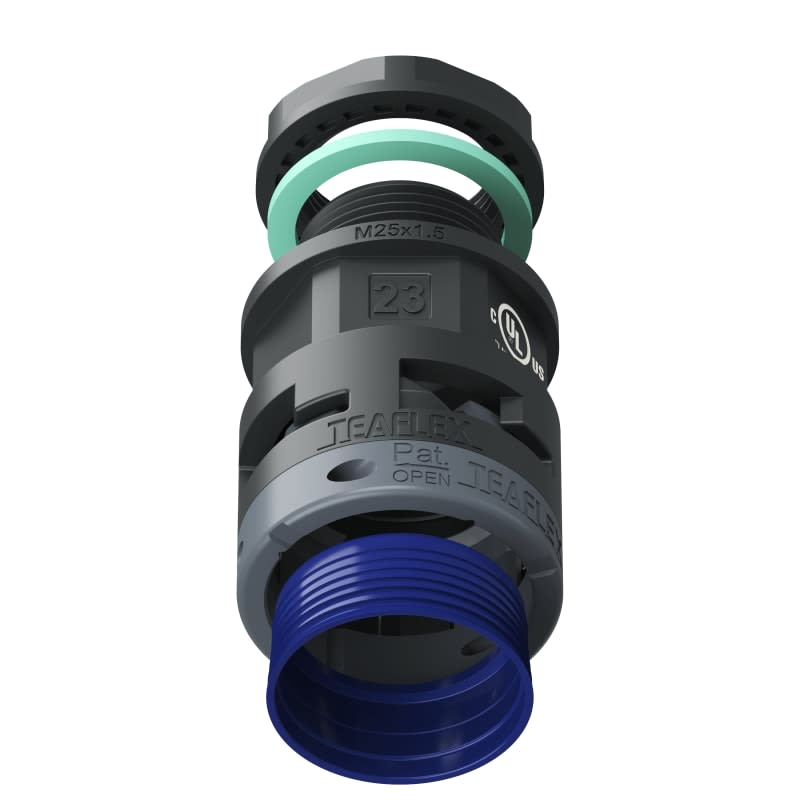 TEAFLEX - RACC.NERO IP68 SM23 M25X1,5 U8BSM23M25