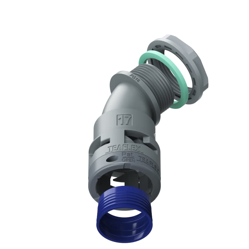 TEAFLEX - CURVA 45 IP68 BF17 PG16 GRIGI