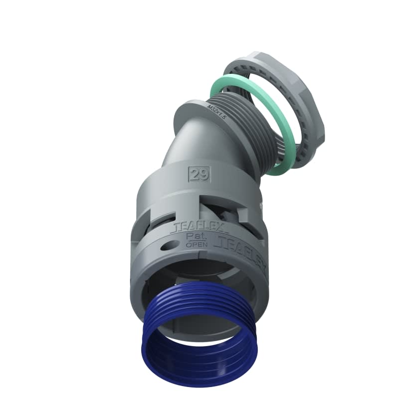 TEAFLEX - CURVA 45 IP68 BF29 M32  GRIGI U8GBF29M32