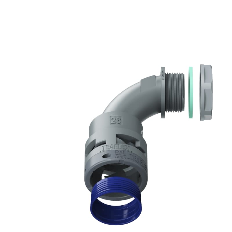 TEAFLEX - CURVA 90 IP68 BN23 M25 GRIGI U8GBN23M25