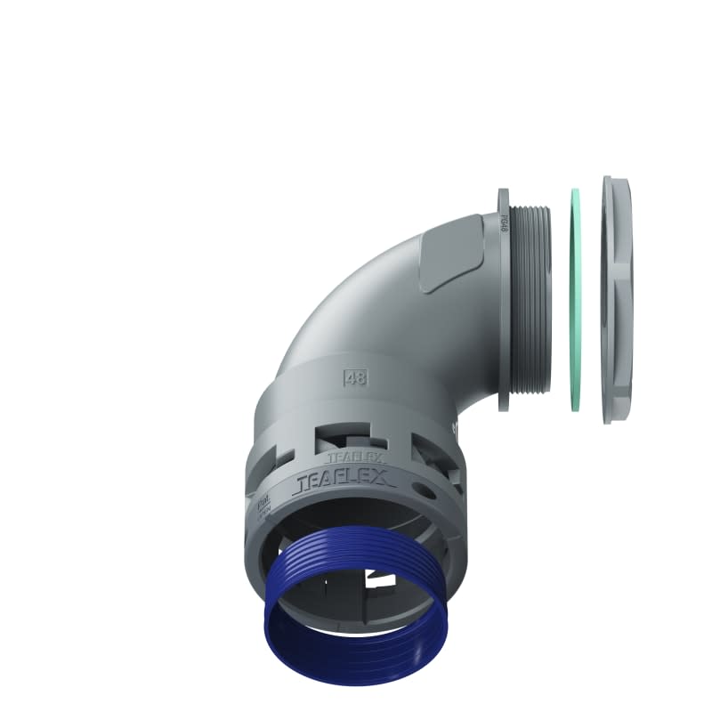 TEAFLEX - CURVA 90 IP68 BN48 PG48 GRIGI U8GBN48P48