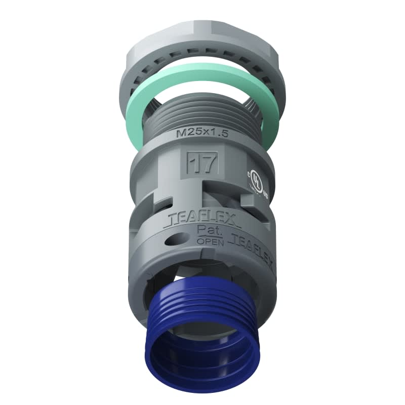 TEAFLEX - RACC.GRIGIO IP68 SM17  M25X1,5 U8GSM17M25