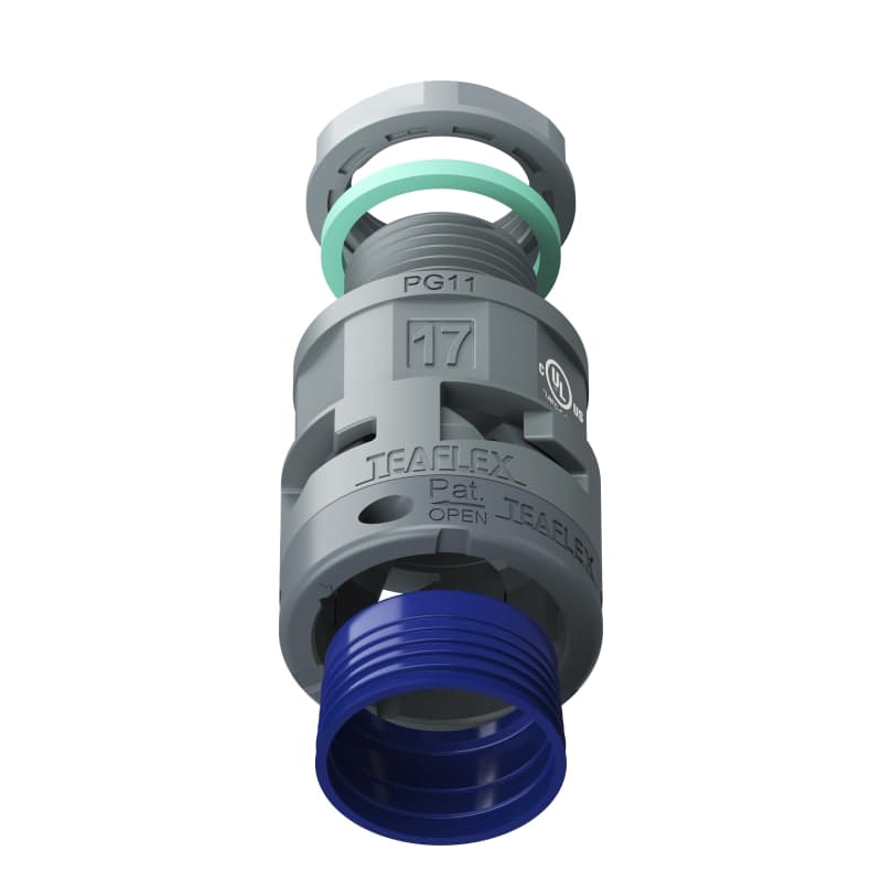 TEAFLEX - RACC.GRIGIO IP68 SM17 PG11