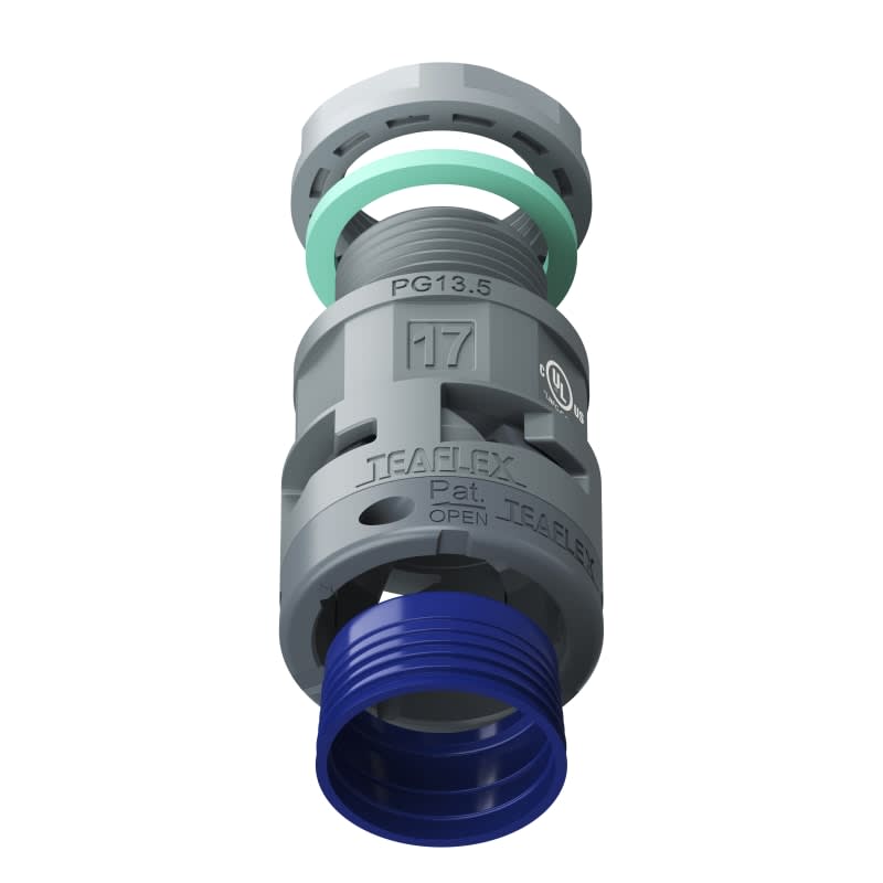 TEAFLEX - RACC.GRIGIO IP68 SM17 PG13,5 U8GSM17P13