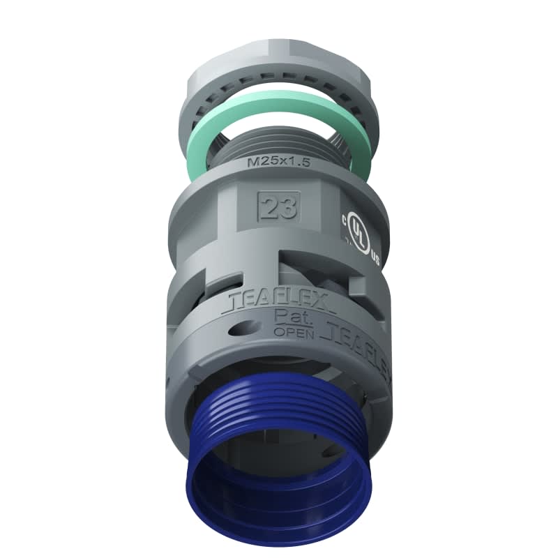 TEAFLEX - RACC.GRIGIO IP68 SM23 M25X1,5 U8GSM23M25