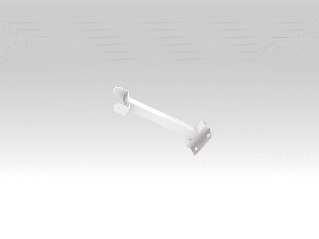 TEC-MAR - SBRACCIO L=50CM X FISSAGGIO A MURO BIANC