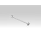 TEC-MAR - SBRACCIO L=100CM X FISSAGGIO A MURO SILV