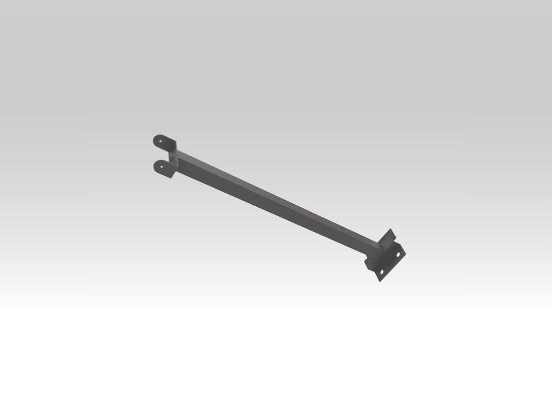 TEC-MAR - SBRACCIO L=100CM X FISSAGGIO A MURO SILV