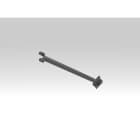 TEC-MAR - SBRACCIO L=100CM X FISSAGGIO A MURO SILV