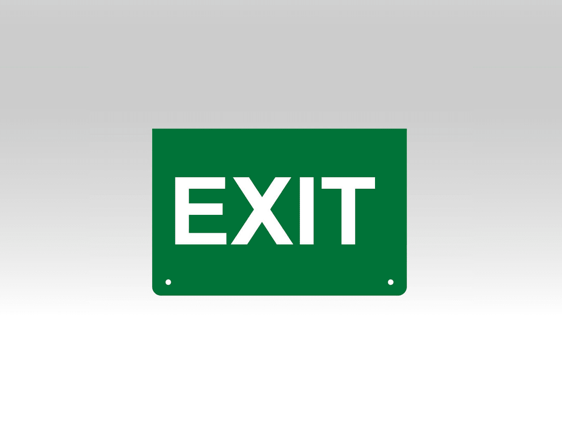 TEC-MAR - PITTOGRAMMA PER SERIE JOLLY SCRITTA EXIT