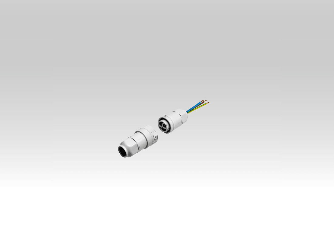 TEC-MAR - KIT CONNETTORI A PANNELLO + VOLANTE 2P+T