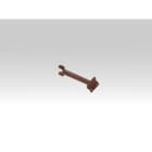 TEC-MAR - SBRACCIO X FISSAGGIO A MURO MARRONE 50CM