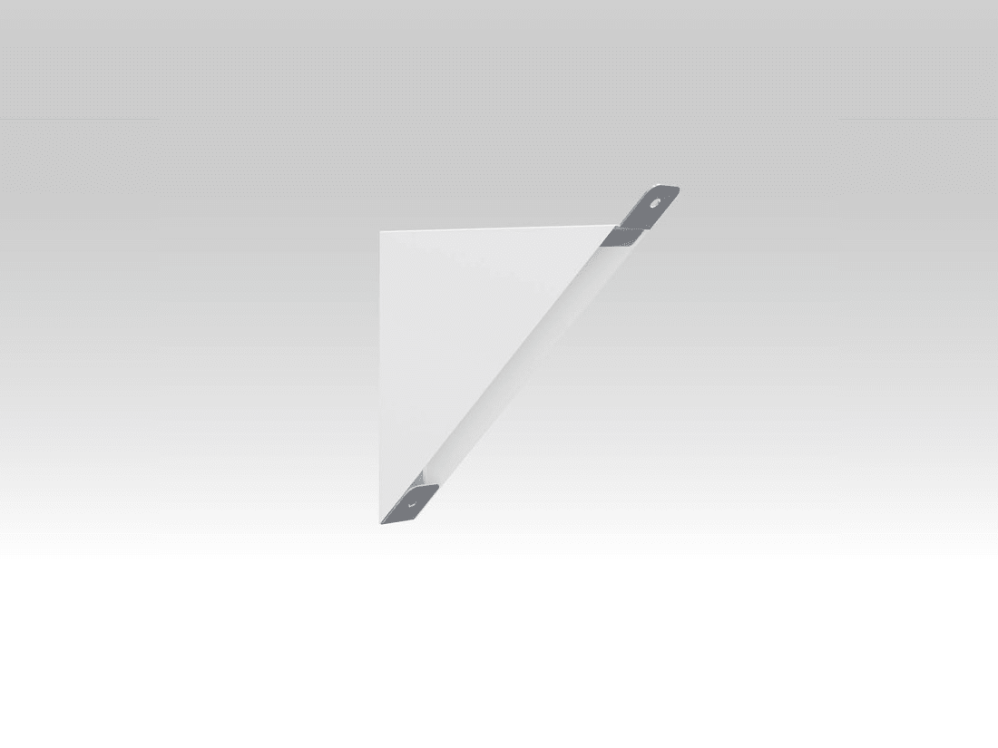 TEC-MAR - STAFFA DI FISSA PARETE X INSTAL A 45 BIA