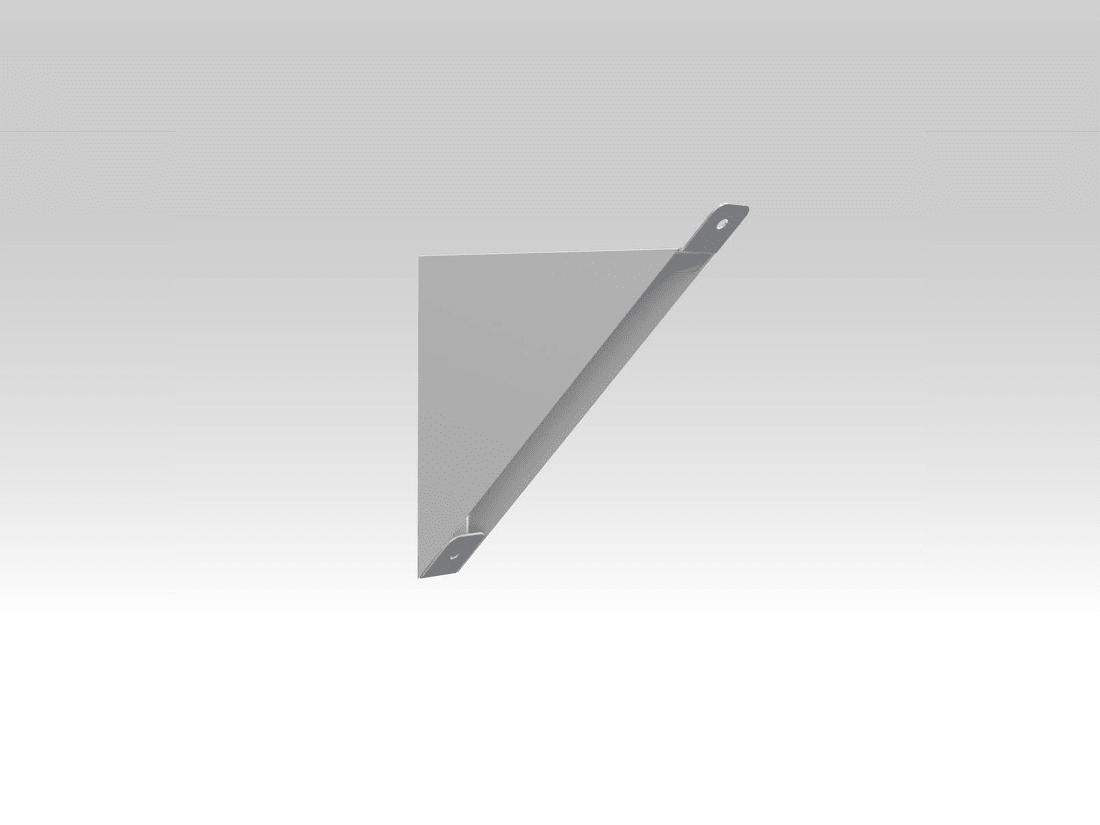 TEC-MAR - STAFFA DI FISSA PARETE X INSTAL A 45 GRI ACC272