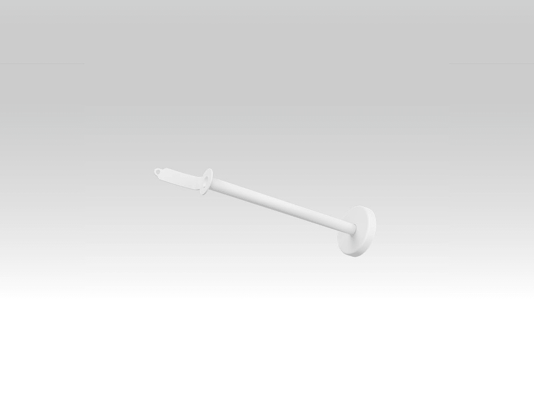 TEC-MAR - SBRACCIO X FISSAGGIO A MURO BIANCO L=30C