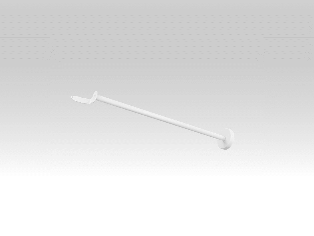 TEC-MAR - SBRACCIO X FISSAGGIO A MURO BIANCO L=60C