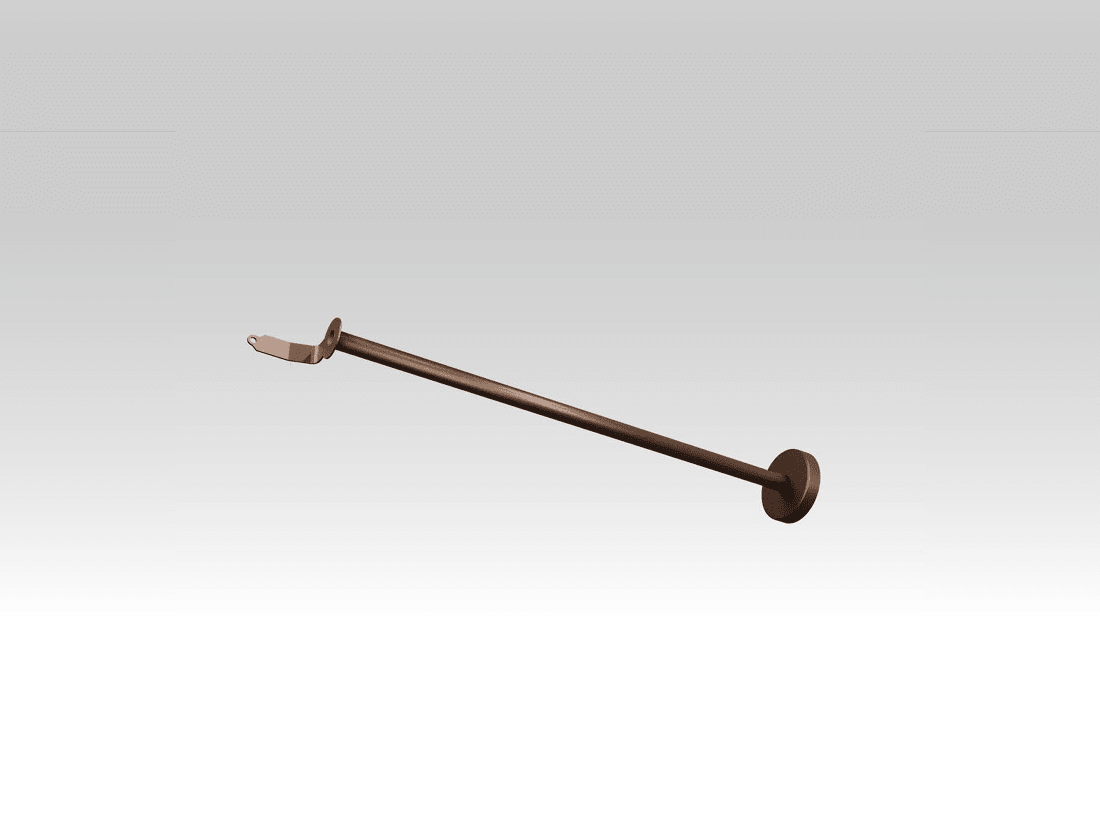 TEC-MAR - SBRACCIO X FISSA MURO MARRONE SCURO L60C