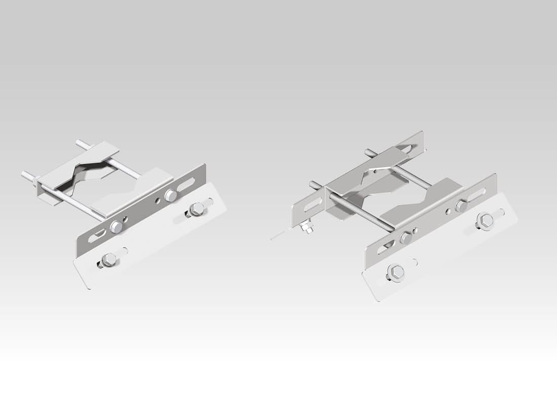 TEC-MAR - ATT. MEZZO PALO STAFFA L.300MM ACCIAIO I