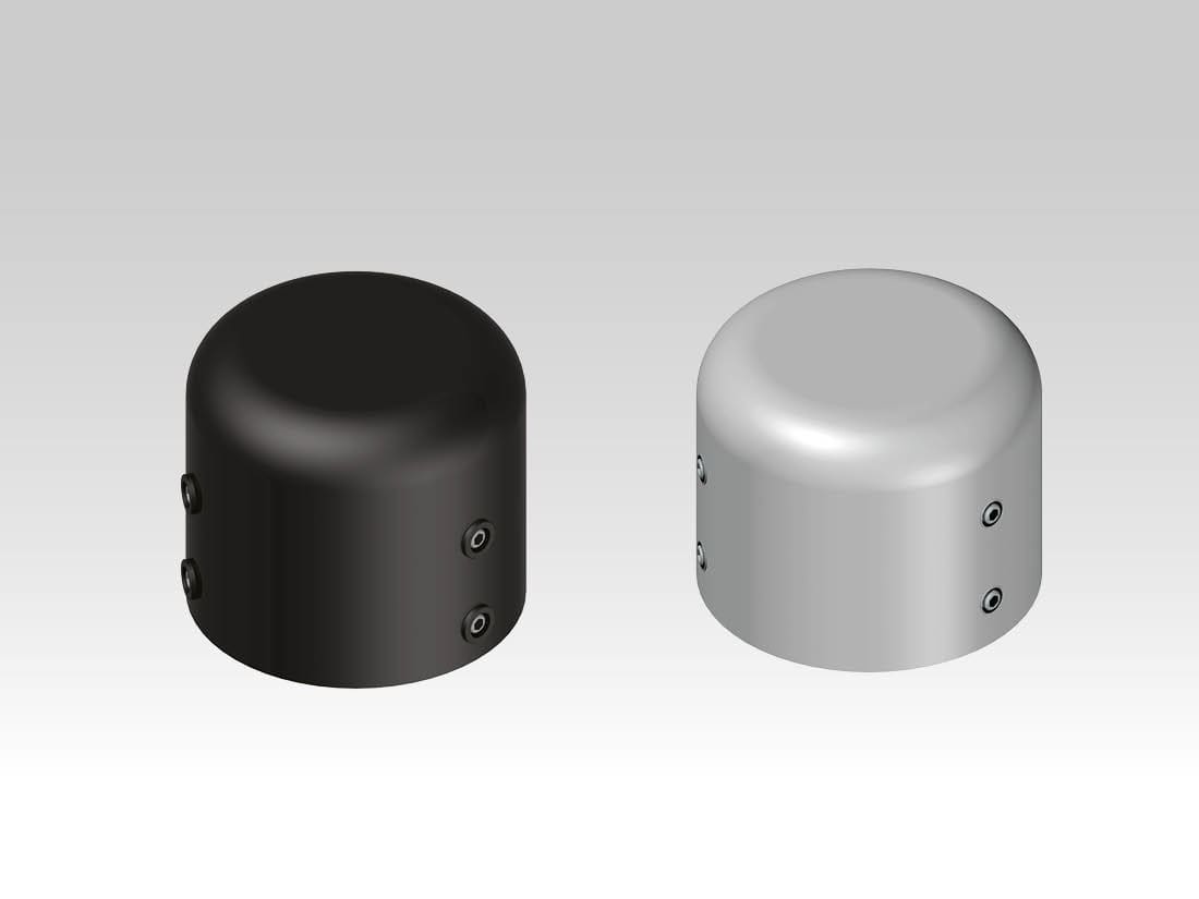 TEC-MAR - TAPPO PALO 60 75 ZINC E VERNICIATURA NER