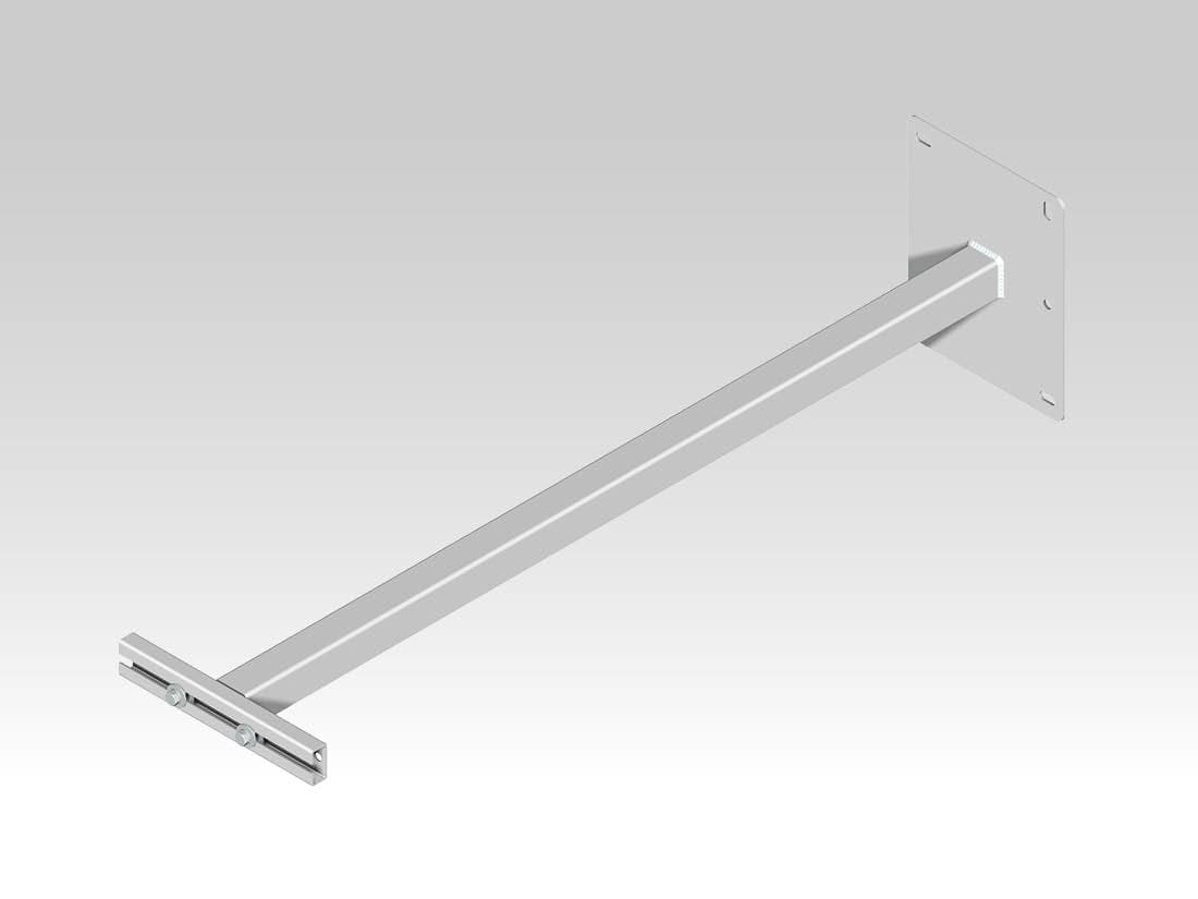 TEC-MAR - STAFFA SBRACCIO PARETE L.300MM ZINC CALD