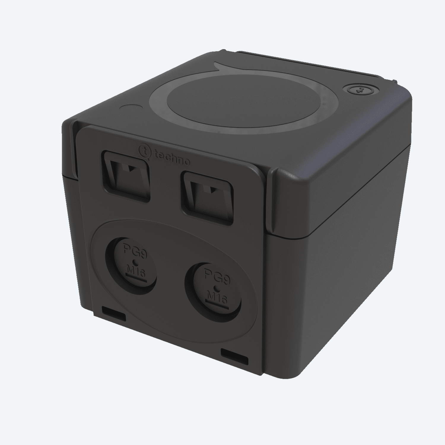 TECHNO - Mini scatola di derivazione 5 vie M16/M20 IP67, JB 5ways screw IP66.