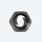 TECHNO - Dado stringicavo esagonale 14 M20x1.5 V2 nero.