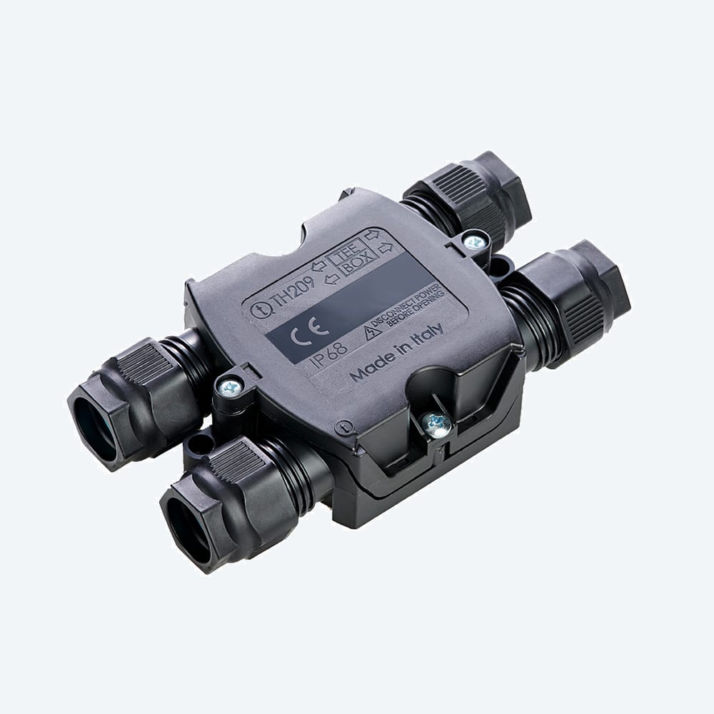 TECHNO - Scatola derivazione 4 vie 8p vite D7-14 IP66/IP68 blocchi terminali.