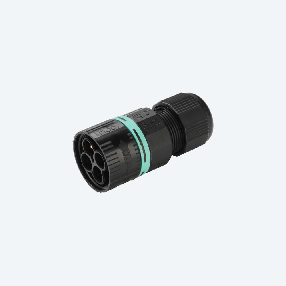 TECHNO - Kit mini connettore presa e spina 3p vite D6-12 IP66/IP68, mini-connect plug-socket 3p D6-12 GR.