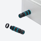 TECHNO - Mini connettore presa pannello 2p vite M20 IP66/IP68 SCW.