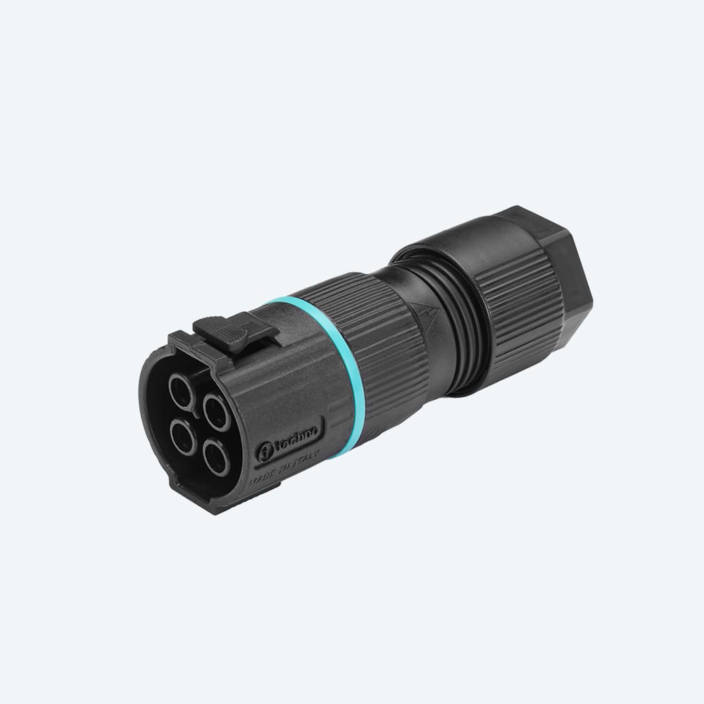 TECHNO - Mini Connettore Presa 4p Vite D7-13 IP66/IP68 UP