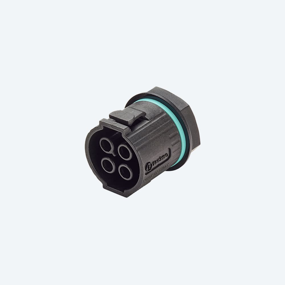 TECHNO - Mini Connettore Presa pannello NC 4p Vite M20 IP66/IP68 UP