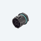 TECHNO - Mini Connettore Presa pannello NC 4p Vite M20 IP66/IP68 UP