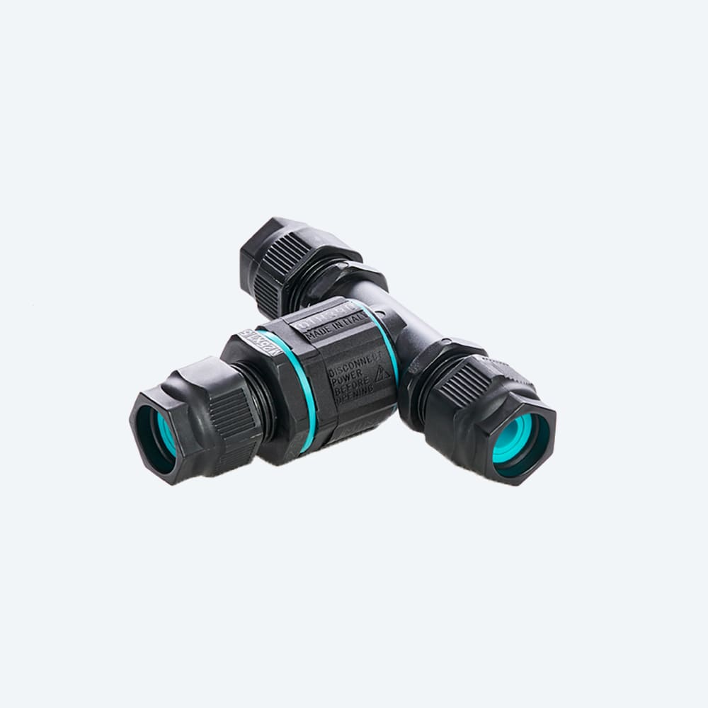 TECHNO - Derivazione a T 2 poli WP D7-13.5 IP68 Junction Connector 2P WP D7-13.5 IP6.