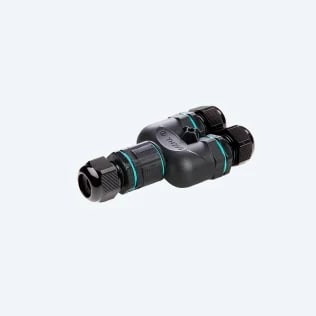 TECHNO - Derivazione a "Y" 2 poli Vite D8-17 IP68 Junction Connector Screw D8-17 IP