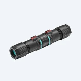 TECHNO - Mini connettore lineare a 4 poli senza viti D7-13 IP66/68, resistente all'acqua.