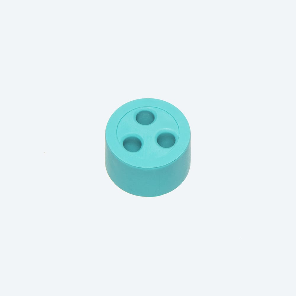 TECHNO - Guarnizione multiforo 3 fori 2.5-3.0 mm Grommet 3holes D3.5 mm.