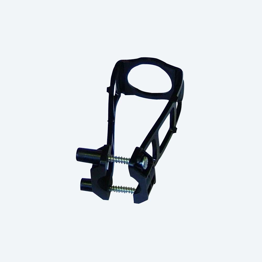 TECHNO - Fascetta stringicavo con viti nera per fissaggio cavi