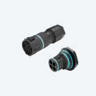 TECHNO - KIT PLUG&SOCKET PANEL CONN M25 4P SCREW