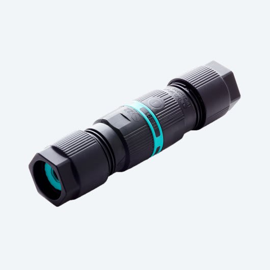 TECHNO - Mini connettore a 3 poli con vite di messa a terra da 7 a 12 millimetri, protezione IP68.