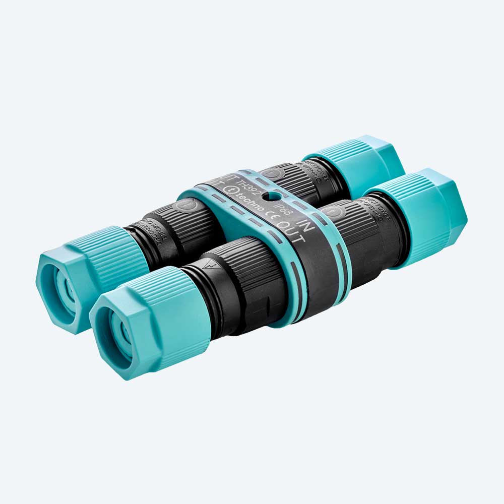 TECHNO - Kit derivazione H 4p vite D6-13.5 IP68 xDRY mini-distrib 4ways SCW.