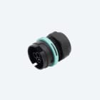 TECHNO - Connettore Spina Pannello 3P Vite M28 IP68 Nut Screw Plug Panel