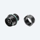 TECHNO - CONNECT PANEL PLUG 2P SCREW IP68 NUT UP