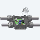 TECHNO - Kit scatola derivazione 4 vie D6-13.5 IP66/IP68 per resinatura, box 4ways for resin IP68.