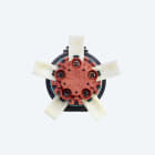 TECHNO - Kit connettore presa e spina 5p a molla D7-13 IP66/IP68/IP69 senza viti 1-2-L-N-PE.