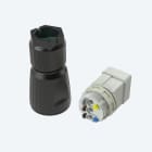 TECHNO - Giunto pannello 5p Molla Nero M25 IP66/IP67/IP68 - JOINT PAN 5P SCREWLESS BLACK M25 IP66/67.