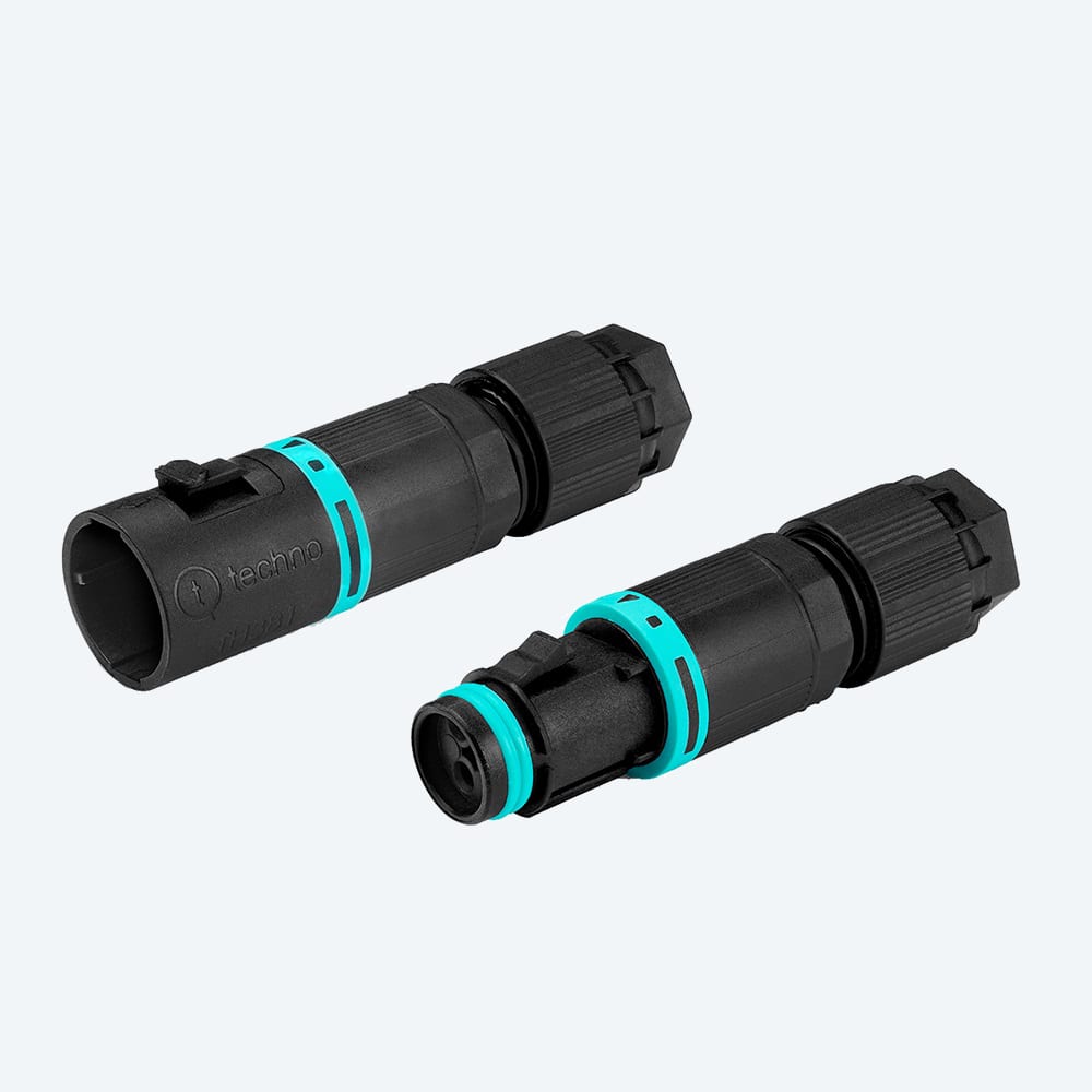 TECHNO - KIT Micro Connettore Presa e Spina 3p Vite L-N-PE D5.8-8 IP66/IP68/IP69