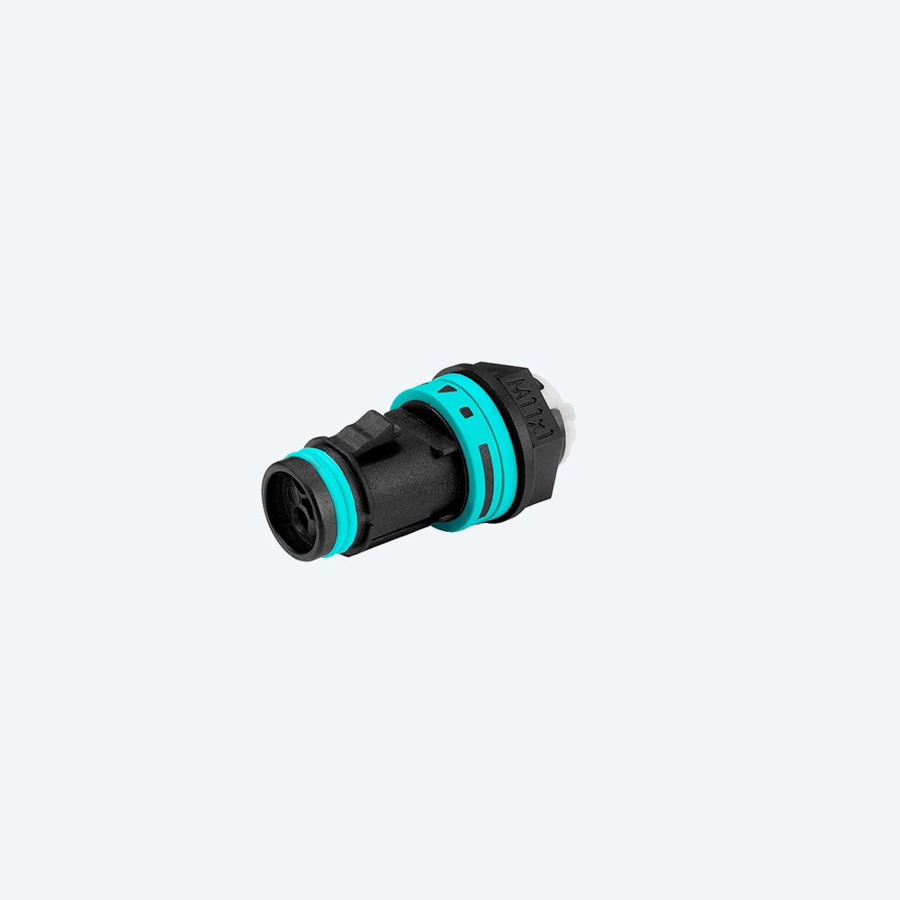 TECHNO - Micro Connettore Presa pannello 3p Vite L-N-PE M11 IP66/IP68/IP69