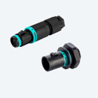 TECHNO - KIT Micro Connettore Presa e Spina pannello 3p Vite L-N-PE M16 IP66/IP68/IP69